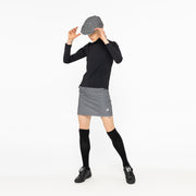 Gingham check skirt