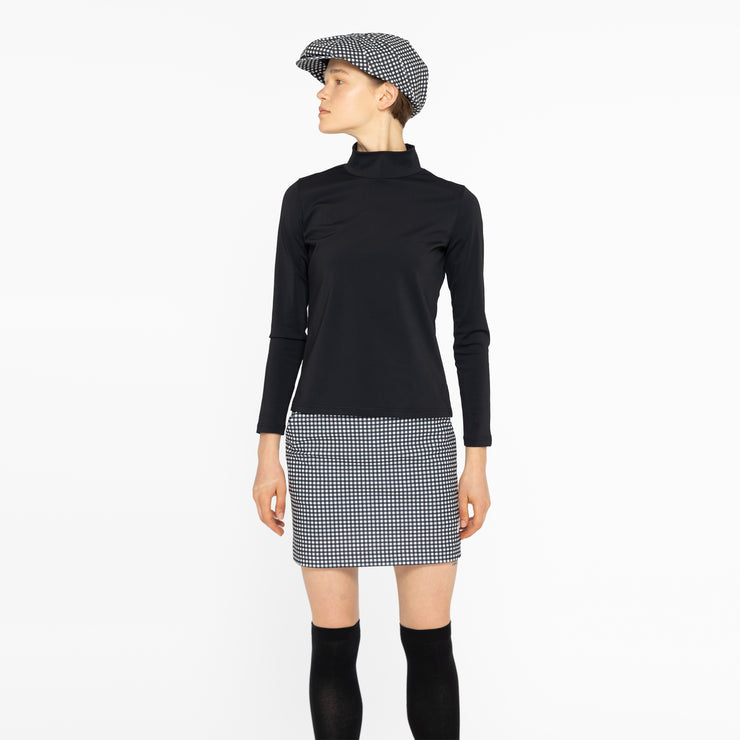 Gingham check skirt