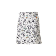 Graffiti print skirt