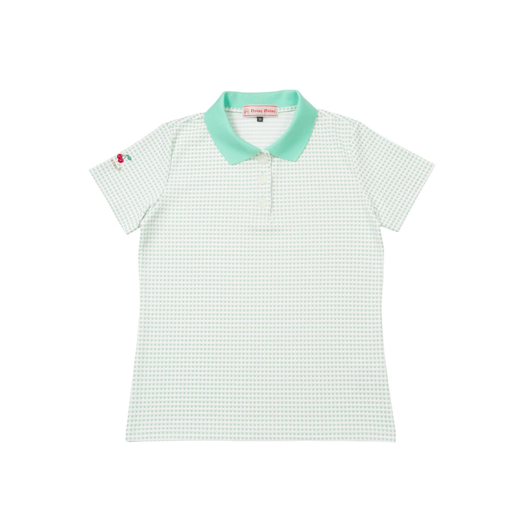 Gingham Check polo shirt