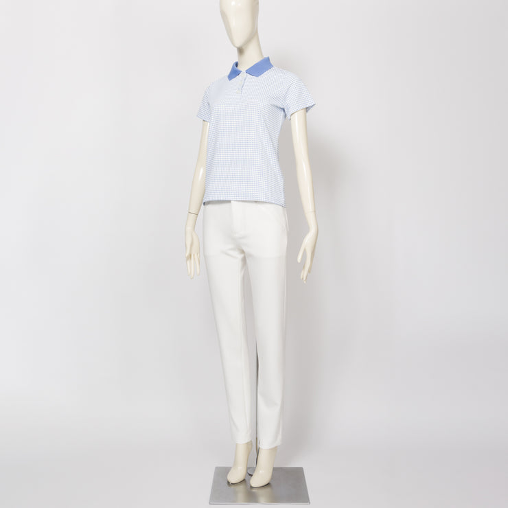 Gingham Check polo shirt