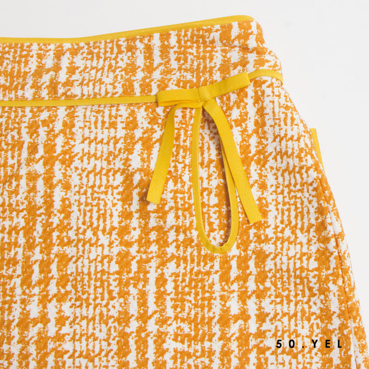 Check print skirt