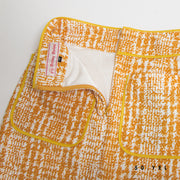 Check print skirt