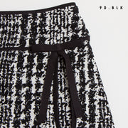 Check print skirt