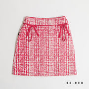 Check print skirt