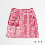 Check print skirt