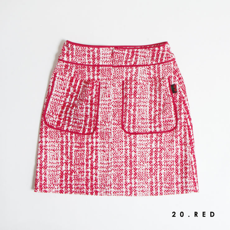 Check print skirt