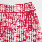 Check print skirt
