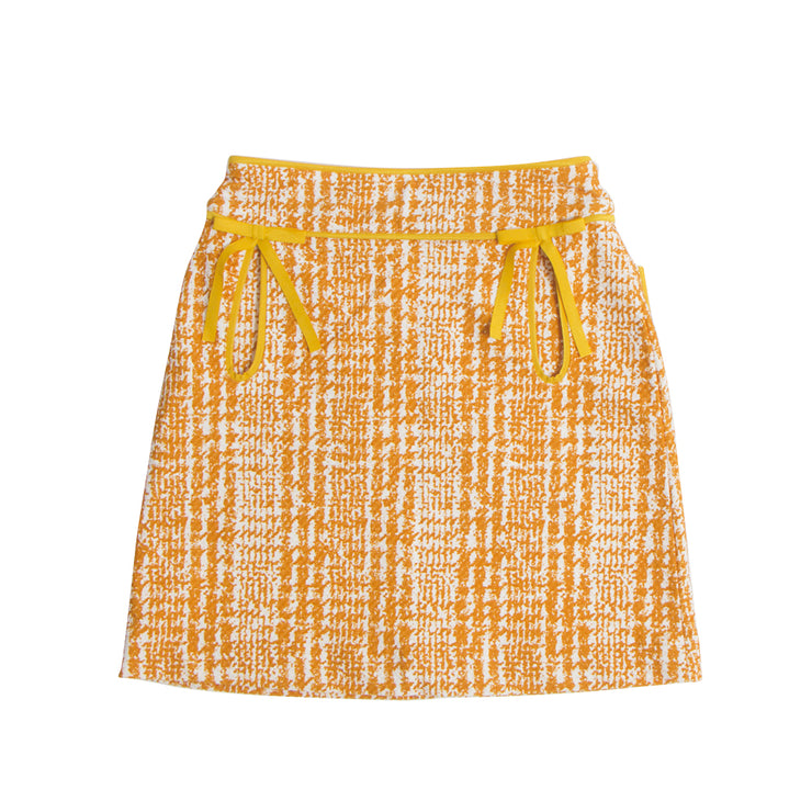 Check print skirt