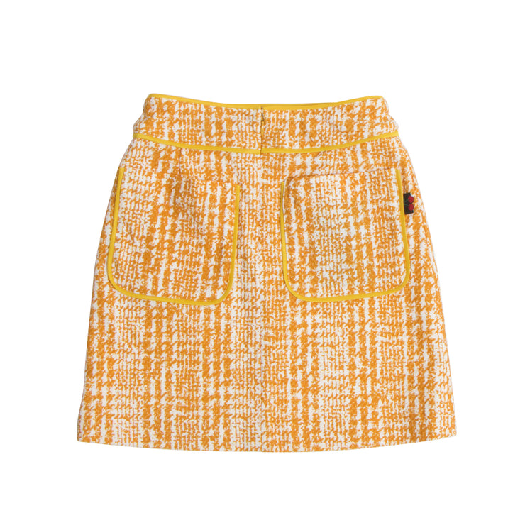 Check print skirt