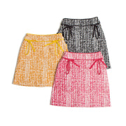 Check print skirt