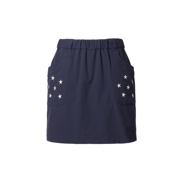星刺繍スカート