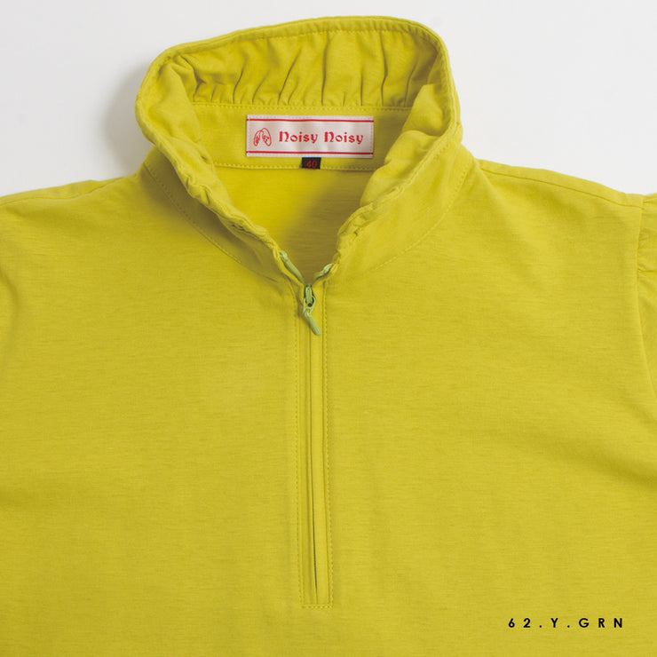 Colorful tape sleeve pullover
