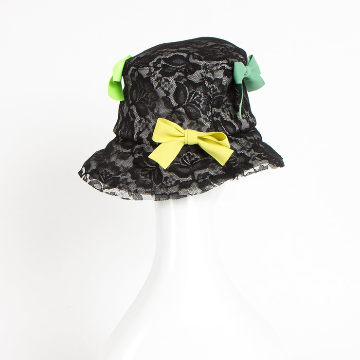 [Hat-S245-blk] 리본이있는 레이스 모자 [30 % 할인] 매진